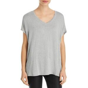 &BASICS Women"s Grey Poncho Sleeve Panel Pullover Top Size XL NWT